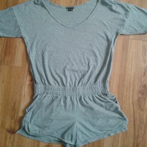 Heathered Gray Romper Jumpsuit